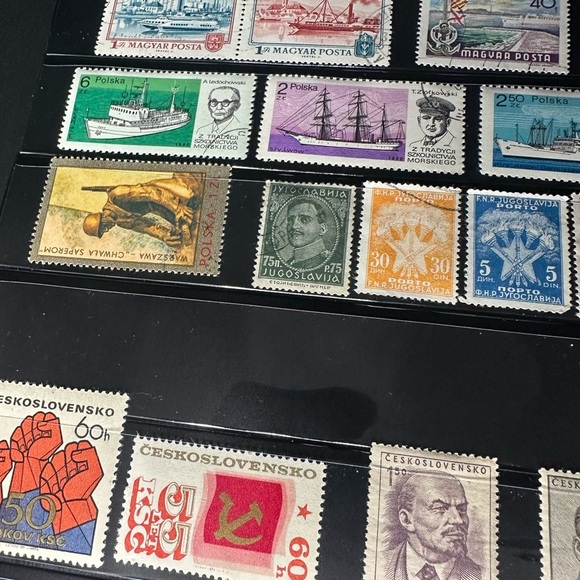 Cold War & WWII Era Europe Stamp Collection – Hungary, Poland, Yugoslavia, Czech - Picture 13 of 15